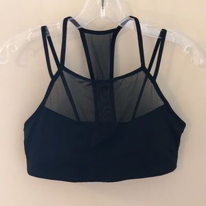 GAP GapFit Black Mesh Sports Bra